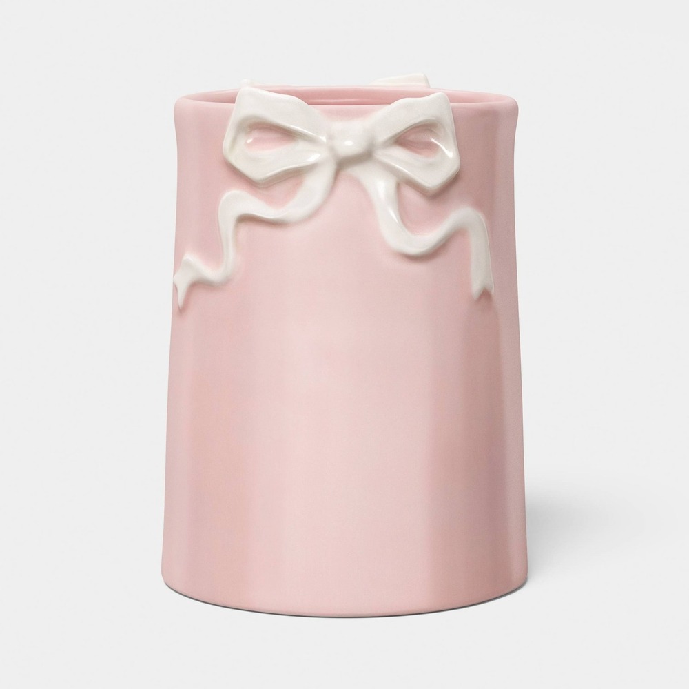 Bow Small Utensil Holder Pink - Room Essentials, Target
